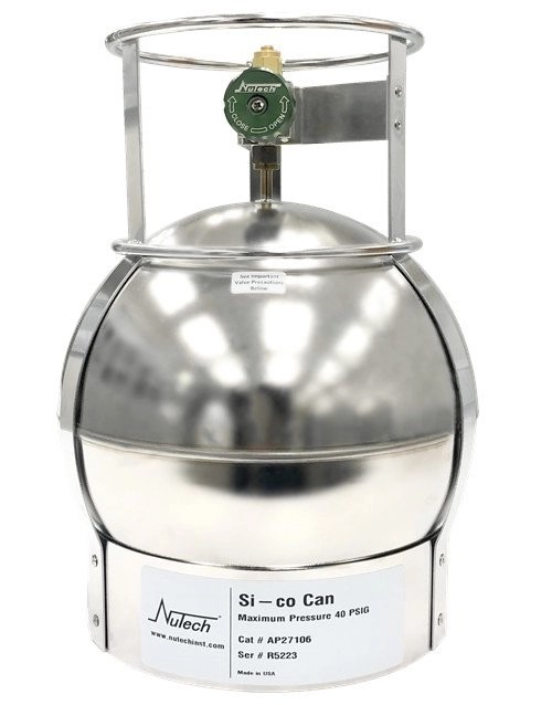 Summa canister for VOC air sampling